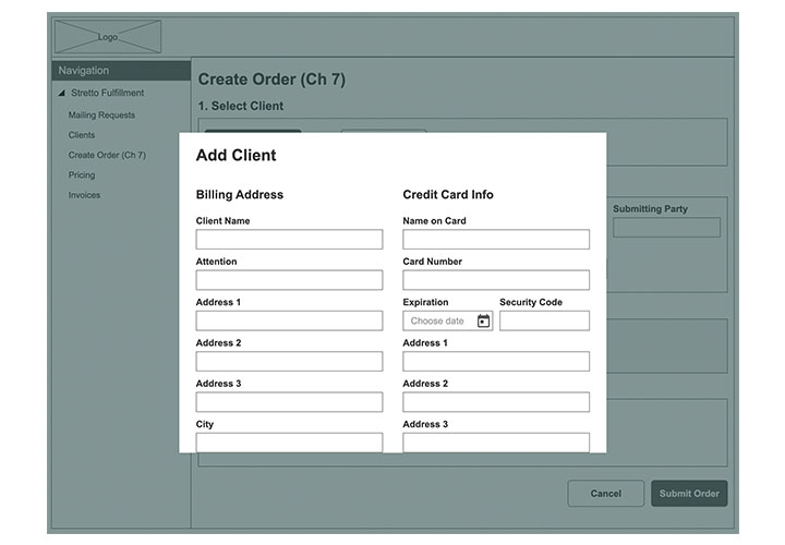 Create Order (Ch 7) - Add Client